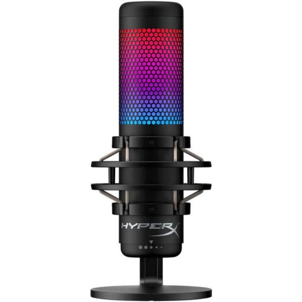 HyperX QuadCast S Wired Condenser Microphone - Black, Gray Sale