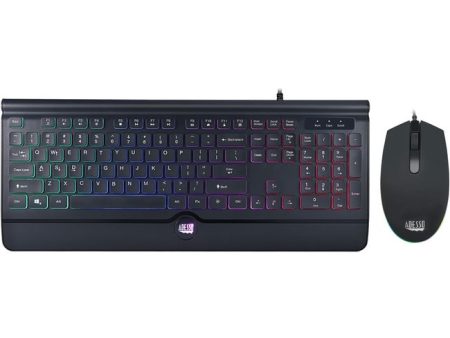 Adesso Illuminated Gaming Keyboard & Illuminated Mouse Combo Online now