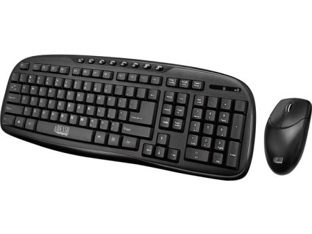 Adesso WKB-1330CB - 2.4 GHz Wireless Desktop Keyboard and Mouse Combo For Cheap