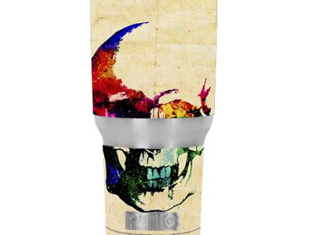 Skeleton In Color RTIC 30oz Tumbler Skin Cheap