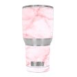 Rose Pink Marble Pattern RTIC 30oz Tumbler Skin For Cheap