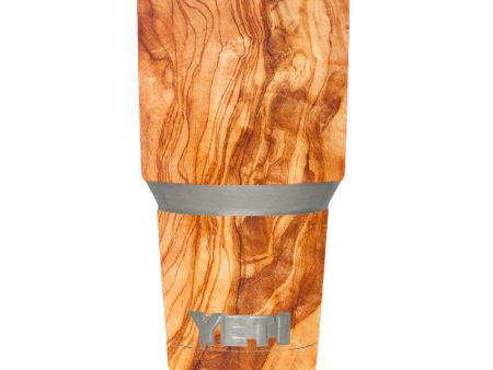 Marble Wood Design Cherry Mahogany Yeti 30oz Rambler Tumbler Skin Online