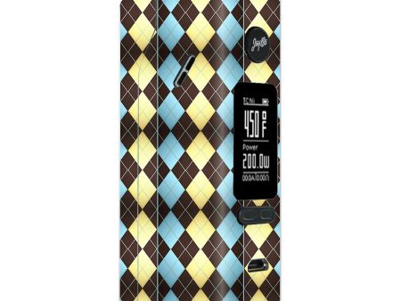 Argyle Pattern Wismec Reuleaux RX 2 3 combo kit Skin Cheap