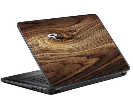 Dark Wood Knot Screw In Walnut Universal 13 to 16 inch wide laptop Skin Sale