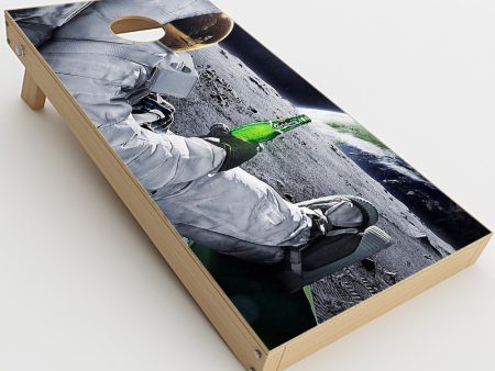 Astronaut Having A Beer Cornhole Game Boards  Skin Cheap