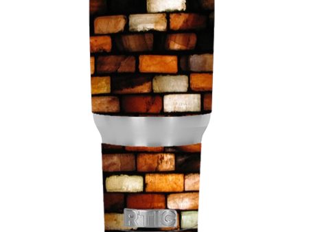 Stained Glass Bricks Brick Wall RTIC 30oz Tumbler Skin Online