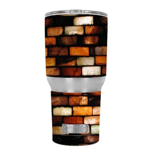 Stained Glass Bricks Brick Wall RTIC 30oz Tumbler Skin Online