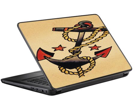 Tattoo Anchor, Traditional Art Universal 13 to 16 inch wide laptop Skin Sale