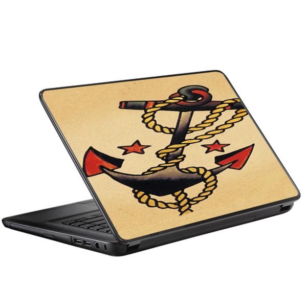 Tattoo Anchor, Traditional Art Universal 13 to 16 inch wide laptop Skin Sale