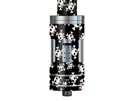 Girl Skullls, Skull With Bow Smok TFV4 Tank Skin Fashion