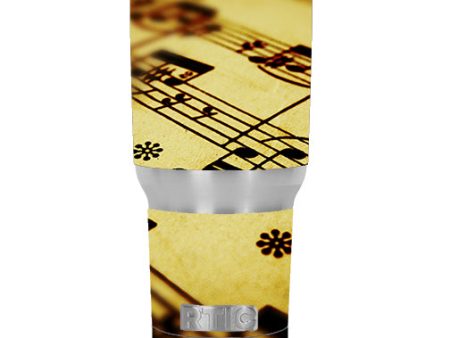 Sheet Music RTIC 30oz Tumbler Skin Supply