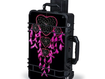 Heart Pink Feather Dream Catcher Pelican Case 1510 Skin Fashion