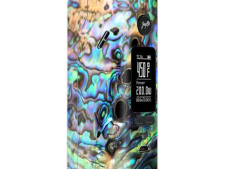 Abalone Swirl Shell Design Blue Wismec Reuleaux RX 2 3 combo kit Skin Online