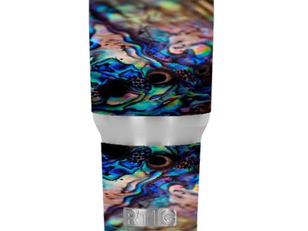 Abalone Blue Black Shell Design RTIC 30oz Tumbler Skin Online Sale