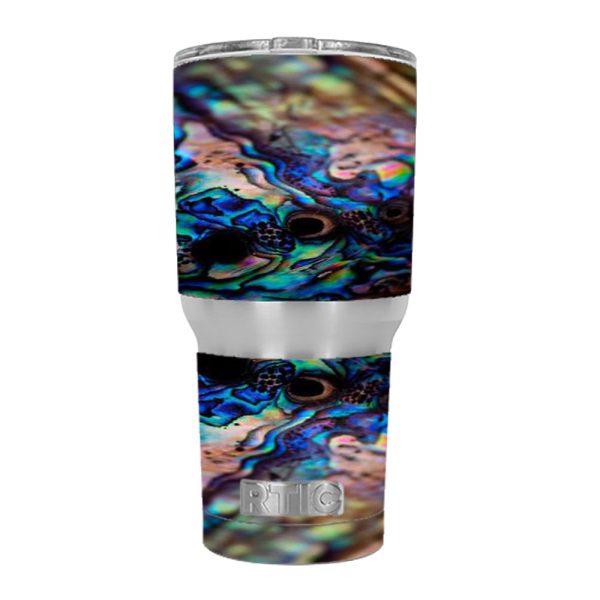 Abalone Blue Black Shell Design RTIC 30oz Tumbler Skin Online Sale