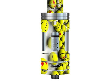 Tennis Balls Happy Faces Smok TFV4 Tank Skin Cheap