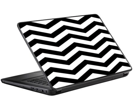 Black Chevron Universal 13 to 16 inch wide laptop Skin Hot on Sale