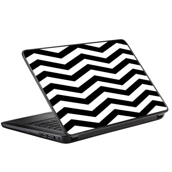 Black Chevron Universal 13 to 16 inch wide laptop Skin Hot on Sale