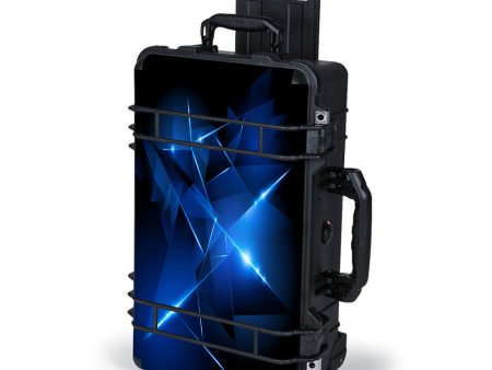 Triangle Razor Blue Shapes Pelican Case 1510 Skin For Discount