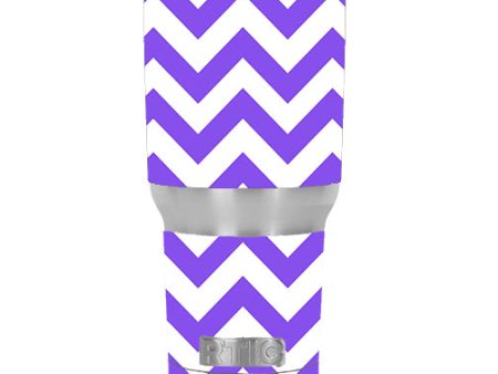 Purple Chevron RTIC 30oz Tumbler Skin Online Sale