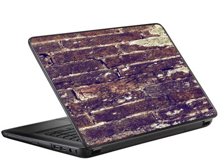 Aged Used Rough Dirty Brick Wall Panel Universal 13 to 16 inch wide laptop Skin For Cheap