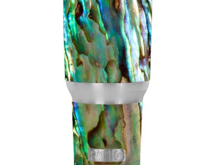 Abalone Sea Shell Gold Blues Beautiful RTIC 30oz Tumbler Skin Online Hot Sale