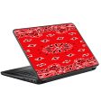 Red Bandana Universal 13 to 16 inch wide laptop Skin For Discount