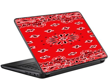 Red Bandana Universal 13 to 16 inch wide laptop Skin For Discount