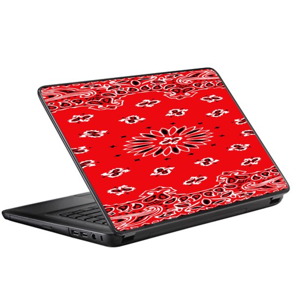 Red Bandana Universal 13 to 16 inch wide laptop Skin For Discount