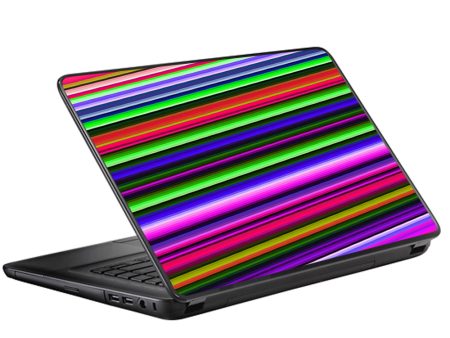 Bright Stripes Universal 13 to 16 inch wide laptop Skin For Sale