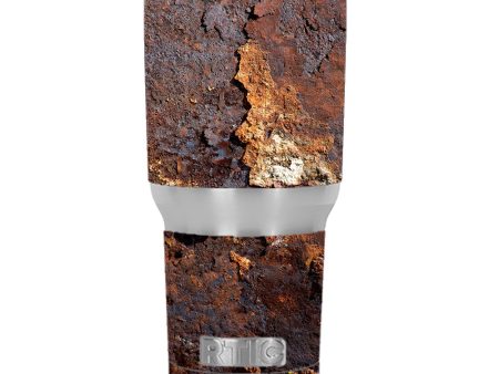 Rusted Away Metal Flakes Of Rust Panel RTIC 30oz Tumbler Skin on Sale