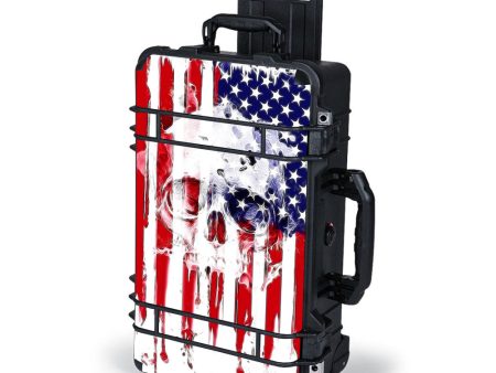 U.S.A. Flag Skull Drip Pelican Case 1510 Skin For Cheap