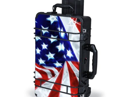 Electric American Flag U.S.A. Pelican Case 1510 Skin Online now