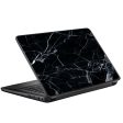 Black Marble Granite White Universal 13 to 16 inch wide laptop Skin Sale