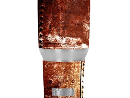 Rusted Metal Panels Rivets Rust RTIC 30oz Tumbler Skin For Cheap