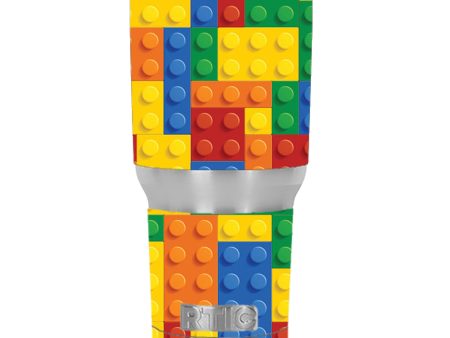 Playing Blocks Bricks Colorful Snap RTIC 30oz Tumbler Skin Online now