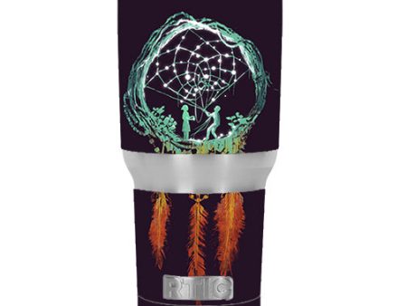 Neon Dreamcatcher RTIC 30oz Tumbler Skin Supply