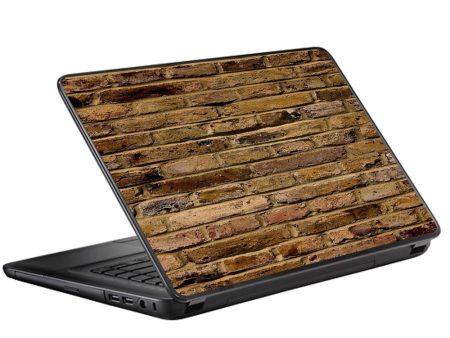 Brown Rough Brick Wall Universal 13 to 16 inch wide laptop Skin Hot on Sale