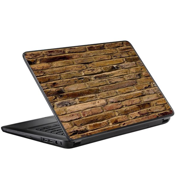 Brown Rough Brick Wall Universal 13 to 16 inch wide laptop Skin Hot on Sale