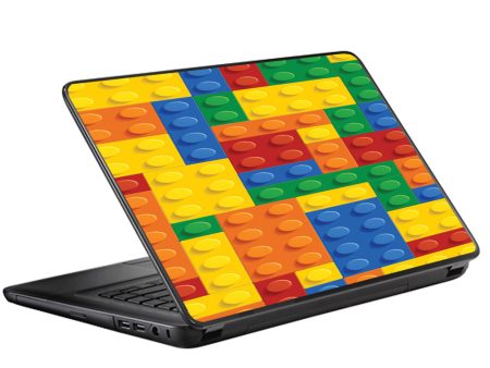 Playing Blocks Bricks Colorful Snap Universal 13 to 16 inch wide laptop Skin For Cheap