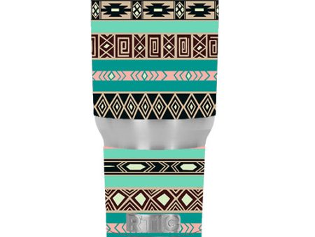 Aztec Turquoise RTIC 30oz Tumbler Skin Online now