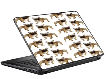 Little Bulldogs In Sunglasses Universal 13 to 16 inch wide laptop Skin For Discount