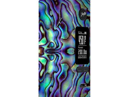 Abalone Sea Shell Green Blue Purple Wismec Reuleaux RX 2 3 combo kit Skin Online