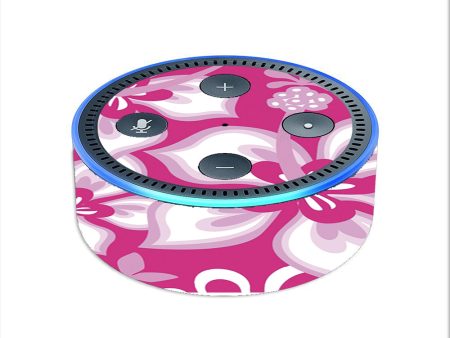 Hibiscus Tropical Flowers Pink Amazon Echo Dot 2nd Gen Skin Sale