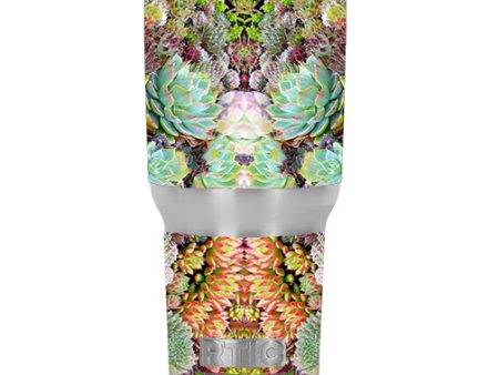 Succulents Floral RTIC 30oz Tumbler Skin For Sale