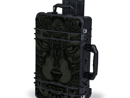 Aztec Lion Wolf Design Pelican Case 1510 Skin For Cheap