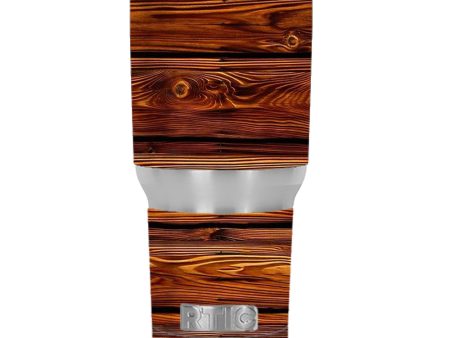 Red Deep Mahogany Wood Pattern RTIC 30oz Tumbler Skin Online now