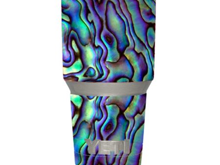 Abalone Sea Shell Green Blue Purple Yeti 30oz Rambler Tumbler Skin Online