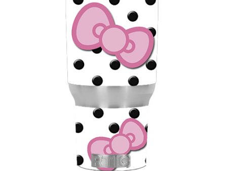 Pink Bows RTIC 30oz Tumbler Skin on Sale