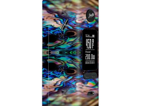 Abalone Blue Black Shell Design Wismec Reuleaux RX 2 3 combo kit Skin Online Hot Sale